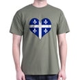 thumbnail image 1 of CafePress - Quebec Heart Dark T Shirt - Men's Classic Graphic Cotton T-Shirt, 1 of 4
