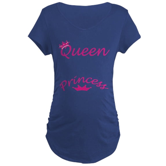CafePress - Queen And Princess Maternity Dark T Shirt - Maternity Dark T-Shirt