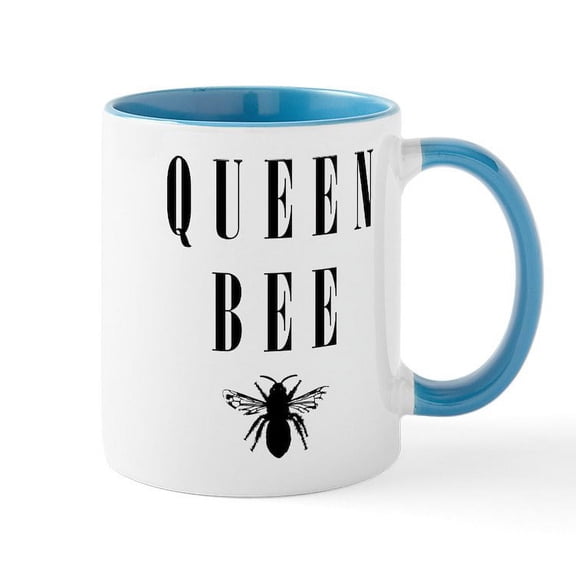 CafePress - Queen Bee - 11 oz Ceramic Mug - Novelty Coffee Tea Cup