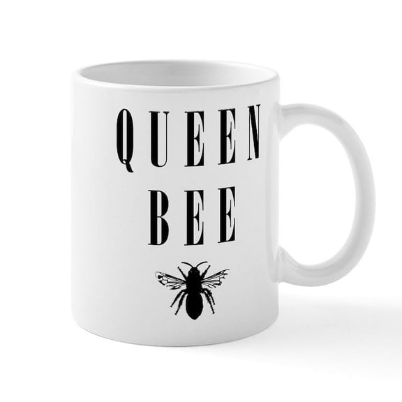 CafePress - Queen Bee - 11 oz Ceramic Mug - Novelty Coffee Tea Cup