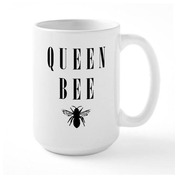CafePress - Queen Bee - 15 oz Ceramic Large White Novelty Mug