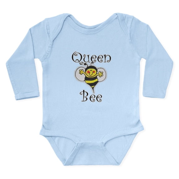 CafePress - Queen Bee Body Suit - Long Sleeve Cotton Baby Bodysuit