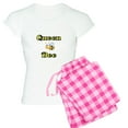 thumbnail image 1 of CafePress - Queen Bee Pajamas - Women's Short Sleeve Print T-Shirt and Pants Light Cotton Pajama Set, 1 of 7