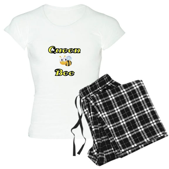 CafePress - Queen Bee Pajamas - Women's Short Sleeve Print T-Shirt and Pants Light Cotton Pajama Set
