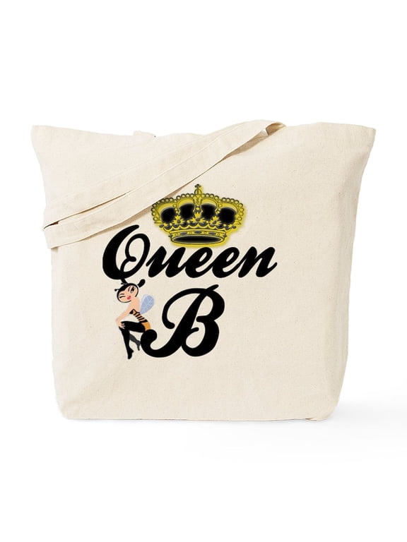 - Queen Bee Tote Bage - Unisex Canvas Tote Bag, Beige, 1-Piece
