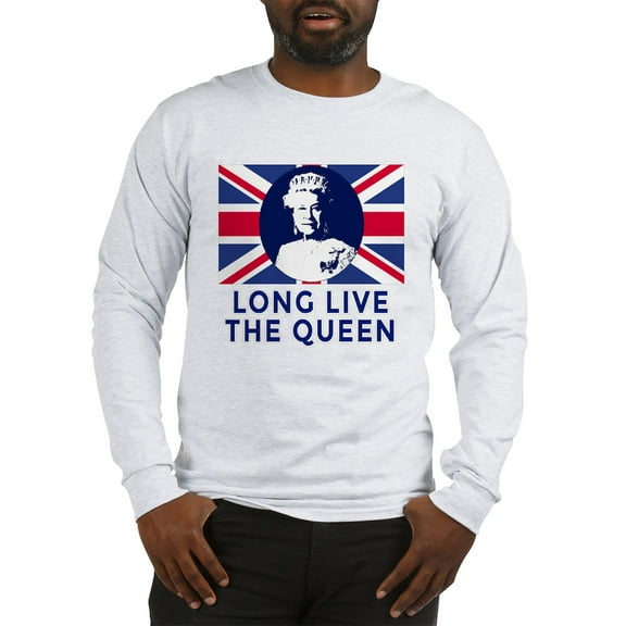 CafePress - Queen Elizabeth II: Long Live Long Sleeve T Shirt - Unisex Cotton Long Sleeve T-Shirt