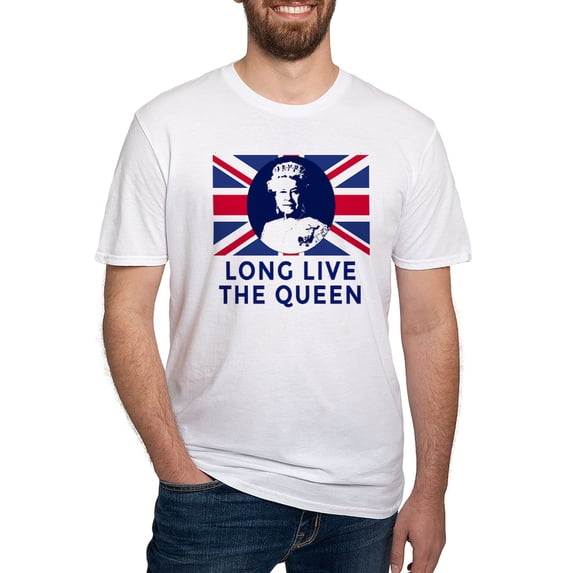 CafePress - Queen Elizabeth II: Long Live The Fitted T Shirt - Fitted T-Shirt, Vintage Fit Soft Cotton Tee