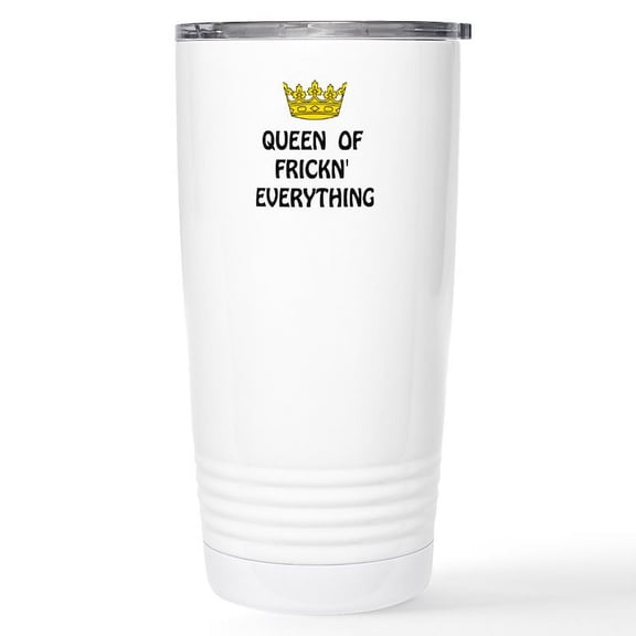 CafePress - Queen Everything Travel Mug - Insulated Stainless Steel Travel Tumbler 20 oz.