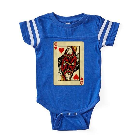 CafePress - Queen Of Hearts - Cute Infant Baby Football Bodysuit
