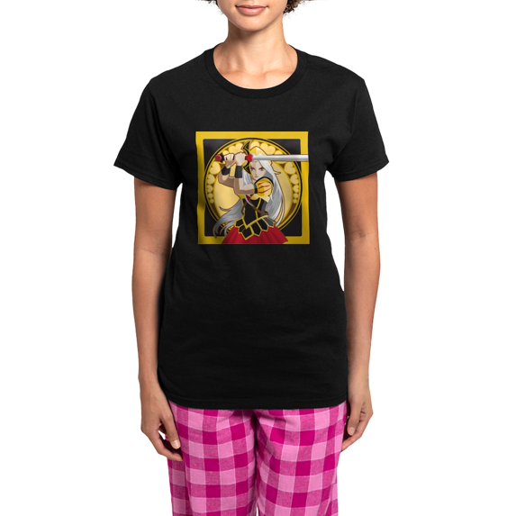 CafePress - Queen Of Hearts Women's Dark Pajamas - Women's Short Sleeve Print T-Shirt and Pants Dark Cotton Pajama Set