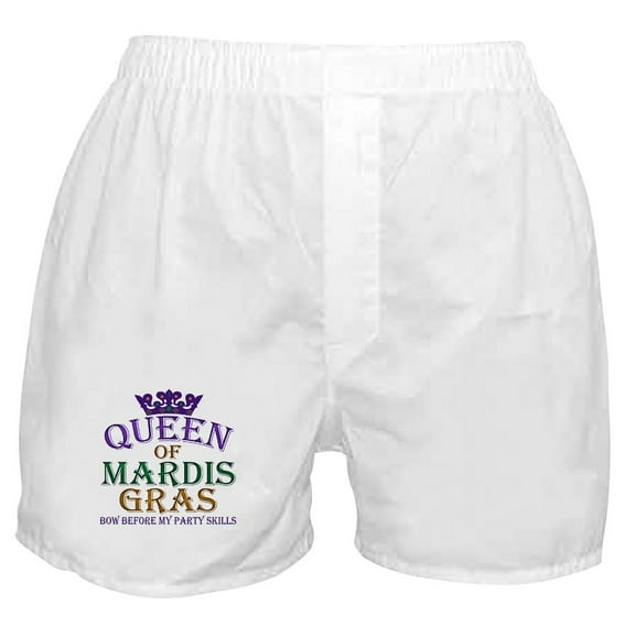 CafePress - Queen Of Mardis Gras Boxer Shorts - Men's Novelty Boxer Shorts
