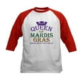 thumbnail image 1 of CafePress - Queen Of Mardis Gras Kids Baseball Jersey - Kids Cotton Baseball Jersey, 3/4 Sleeve Shirt, 1 of 4
