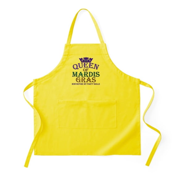 CafePress - Queen Of Mardis Gras - Kitchen Apron with Pockets, Grilling Apron, Baking Apron