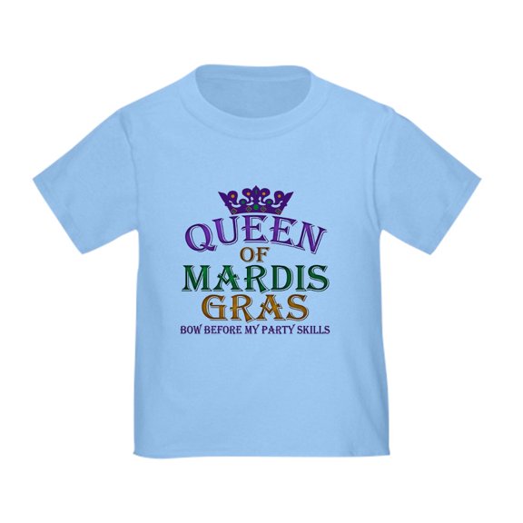 CafePress - Queen Of Mardis Gras Toddler T Shirt - Cute Toddler T-Shirt, 100% Cotton