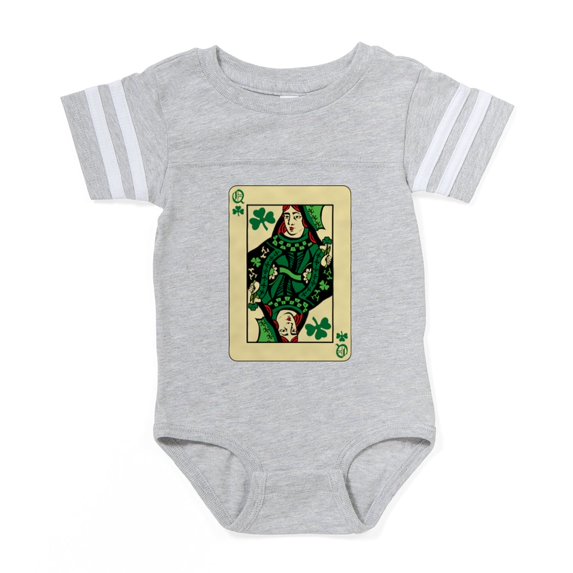CafePress - Queen Of Shamrocks - Cute Infant Baby Football Bodysuit