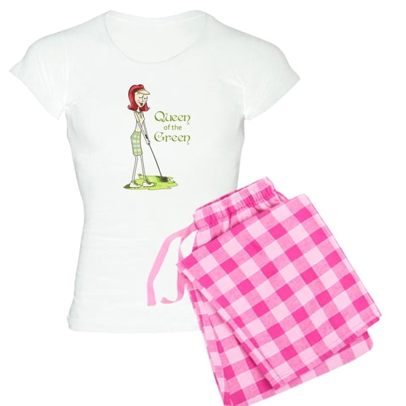 CafePress - Queen Of The Green Pajamas - Women's Light Pajamas