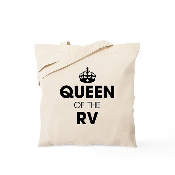 CafePress - Queen Of The RV Tote Bag - Unisex Canvas Tote Bag, Beige, 1-Piece