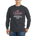 thumbnail image 1 of CafePress - Queens Are Born In February 29Th Long Sleeve T Shirt - Long Sleeve Dark T-Shirt, 1 of 4