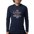 thumbnail image 1 of CafePress - Queens Are Born In February 29Th Long Sleeve T Shirt - Mens Hooded Shirt, 1 of 3