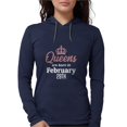 thumbnail image 1 of CafePress - Queens Are Born In February 29Th Long Sleeve T Shirt - Womens Hooded Shirt, 1 of 3