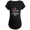 thumbnail image 1 of CafePress - Queens Are Born In February 29Th Maternity T Shirt - Maternity Dark T-Shirt, 1 of 3