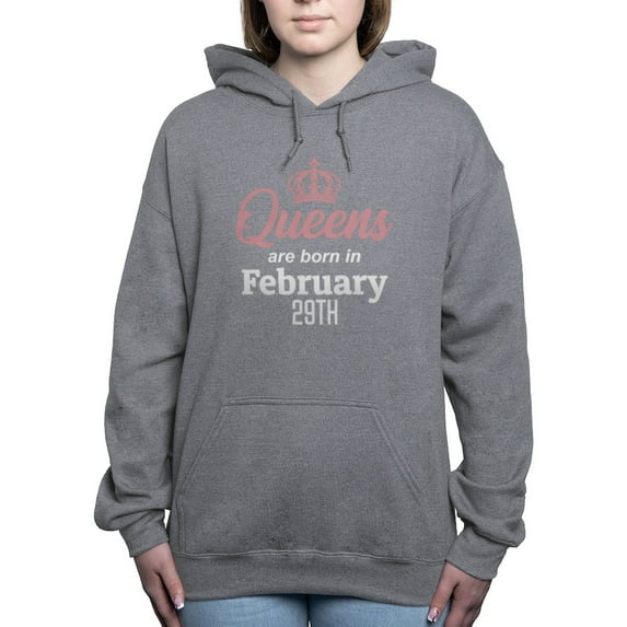 CafePress - Queens Are Born In February 29Th Sweatshirt - Pullover Hoodie, Classic & Comfortable Hooded Sweatshirt