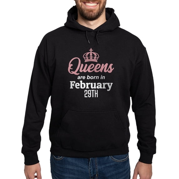 CafePress - Queens Are Born In February 29Th Sweatshirt - Pullover Hoodie, Classic, Comfortable Hooded Sweatshirt