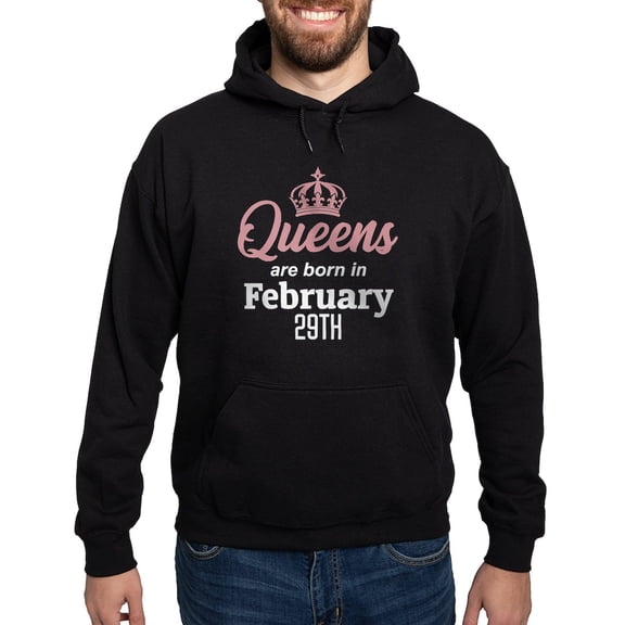 CafePress - Queens Are Born In February 29Th Sweatshirt - Pullover Hoodie, Classic, Comfortable Hooded Sweatshirt