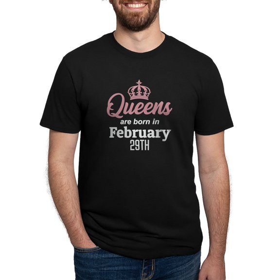 CafePress - Queens Are Born In February 29Th T Shirt - Mens Tri-blend T-Shirt