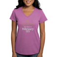 thumbnail image 1 of CafePress - Queens Are Born In February 29Th T Shirt - Women's V-Neck Dark T-Shirt, 1 of 4