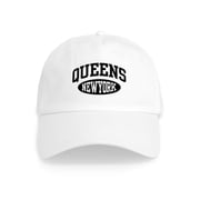 CafePress - Queens New York Cap - Adjustable 100% Brushed Unisex Casual Cotton Baseball Cap, Beige, 1
