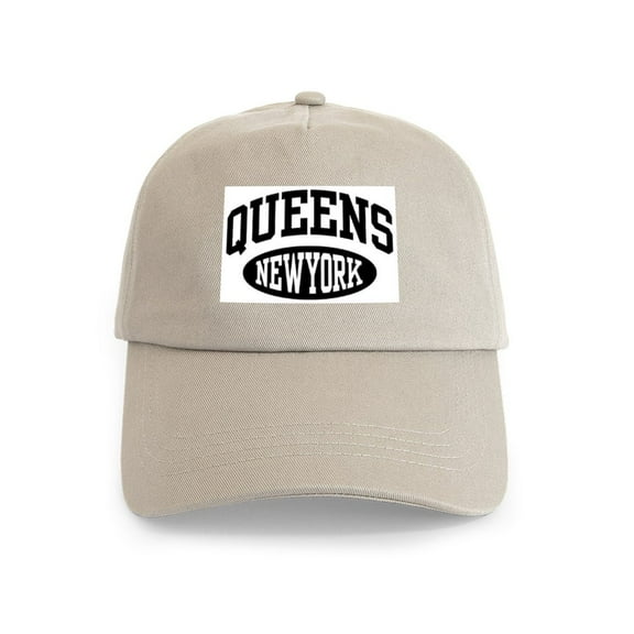 CafePress - Queens New York Cap - Adjustable 100% Brushed Unisex Casual Cotton Baseball Cap, Beige, 1