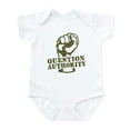 thumbnail image 1 of CafePress - Question Authority Infant Bodysuit - Baby Light Bodysuit, Size Newborn - 24 Months, 1 of 4