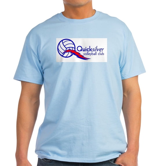 CafePress - Quicksilver Volleyball Club Blue And Red T Shirt - Men's Classic Graphic T-Shirt