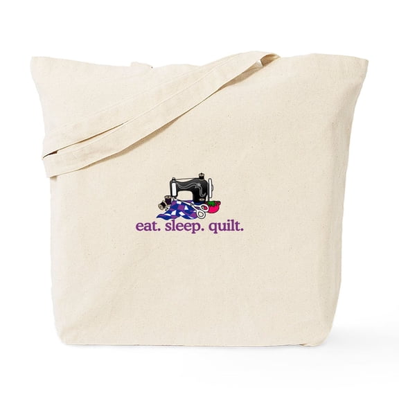 CafePress - Quilt (Machine) Tote Bag - Unisex Canvas Tote Bag, Beige, 1-Piece