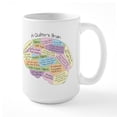 thumbnail image 1 of CafePress - Quilter's Brain Large Mug - 15 oz Ceramic Large White Novelty Mug, 1 of 6