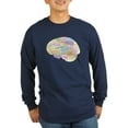 thumbnail image 1 of CafePress - Quilter's Brain Long Sleeve T Shirt - Long Sleeve Dark T-Shirt, 1 of 4