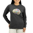thumbnail image 1 of CafePress - Quilter's Brain Long Sleeve T Shirt - Women's Long Sleeve Graphic Tee Casual Fit, 1 of 4