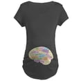 thumbnail image 1 of CafePress - Quilter's Brain Maternity T Shirt - Maternity Dark T-Shirt, 1 of 3
