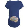 thumbnail image 1 of CafePress - Quilter's Brain Maternity T Shirt - Maternity Dark T-Shirt, 1 of 3