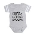 thumbnail image 1 of CafePress - Quincy California - Cute Infant Baby Football Bodysuit, 1 of 3