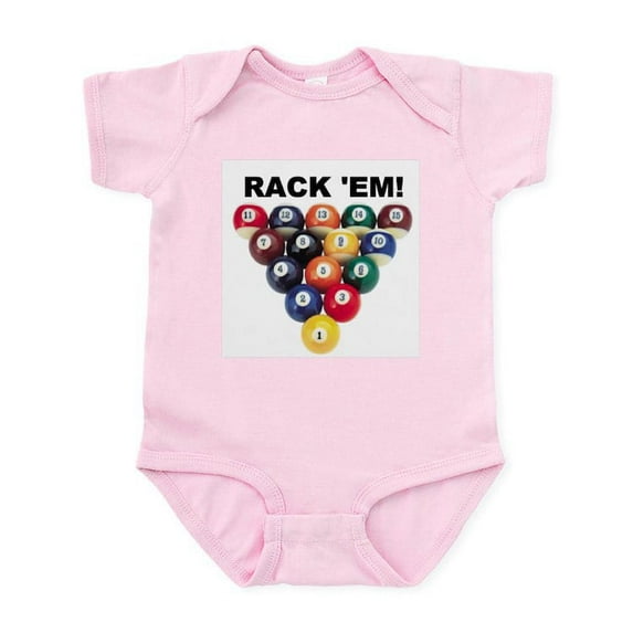 CafePress - RACK 'EM! Infant Creeper - Baby Light Bodysuit, Size Newborn - 24 Months
