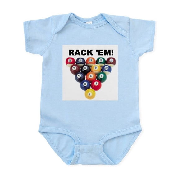 CafePress - RACK 'EM! Infant Creeper - Baby Light Bodysuit, Size Newborn - 24 Months
