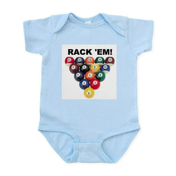 CafePress - RACK 'EM! Infant Creeper - Baby Light Bodysuit, Size Newborn - 24 Months
