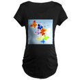 thumbnail image 1 of CafePress - RAINBOW Of BUTTERFLIES Maternity Dark T Shirt - Maternity Dark T-Shirt, 1 of 3