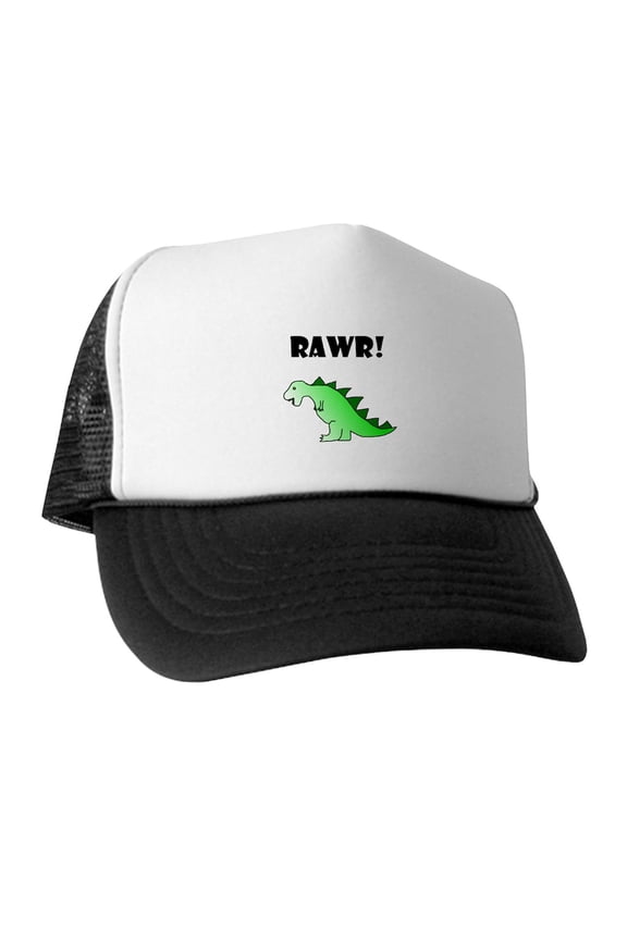 - RAWR! - Trucker Hat - Polyester Foam Front and Nylon Mesh Weave Back