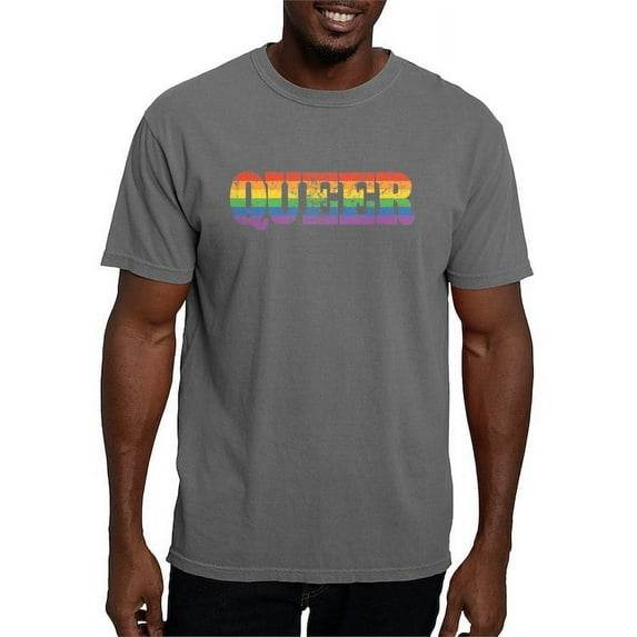 CafePress - RETRO Queer_TR - Mens Comfort Colors Shirt