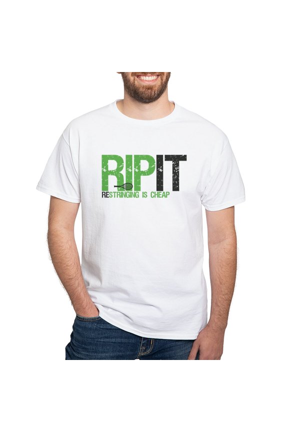 - RIP IT White T Shirt - Men's White Classic Cotton T-Shirts