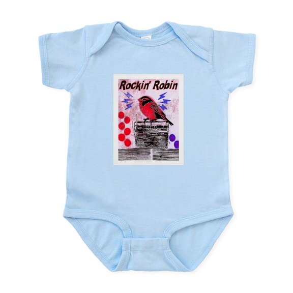 CafePress - ROCKIN' ROBIN Infant Bodysuit - Baby Light Bodysuit, Size Newborn - 24 Months