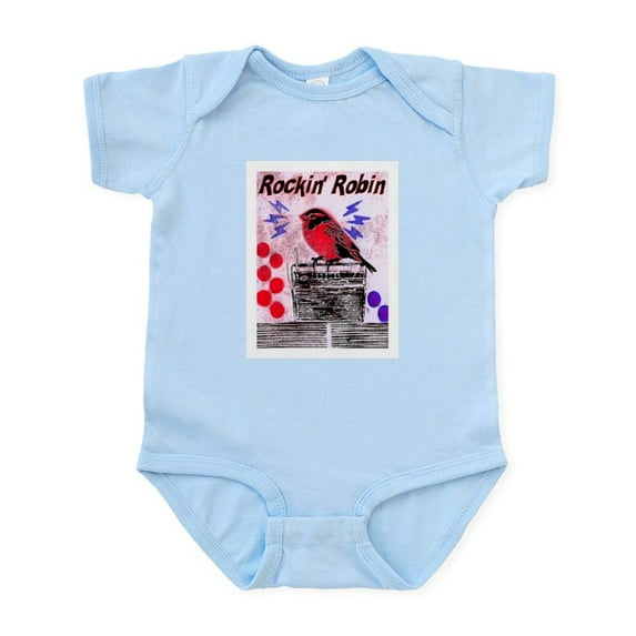 CafePress - ROCKIN' ROBIN Infant Bodysuit - Baby Light Bodysuit, Size Newborn - 24 Months